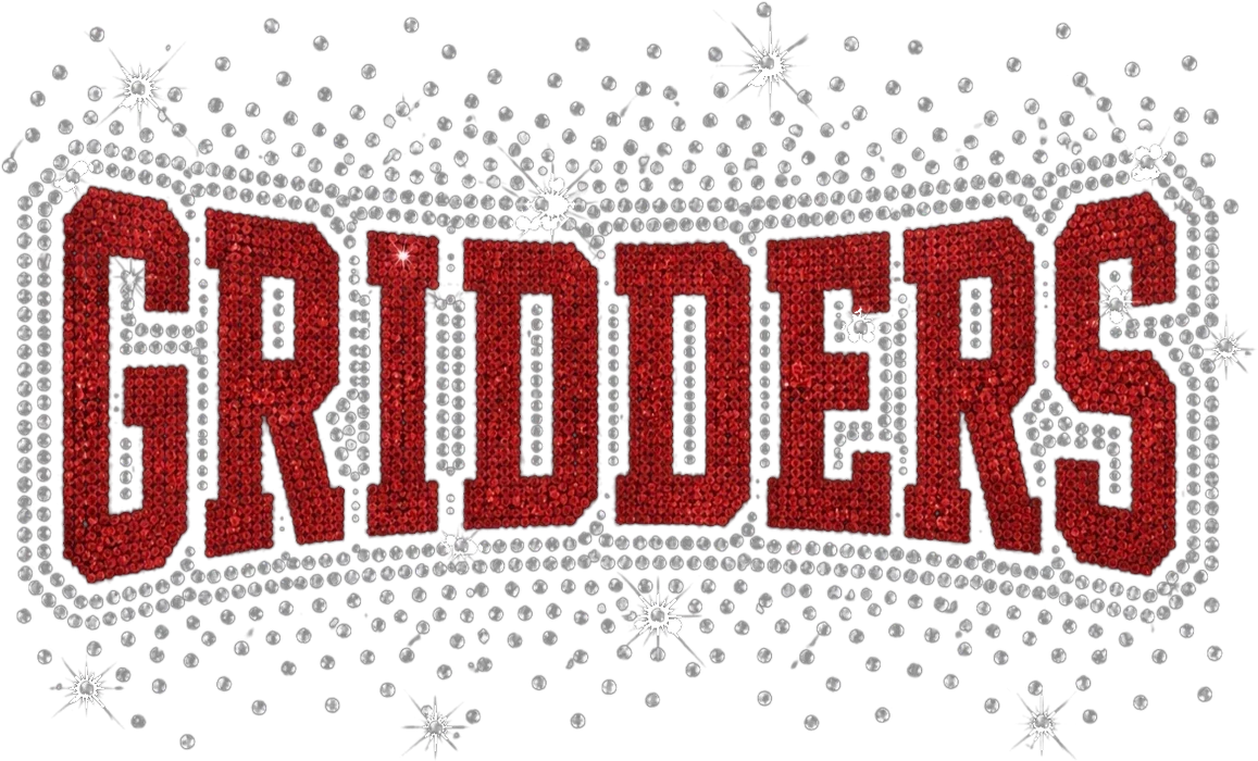 Gridders rhinestone design